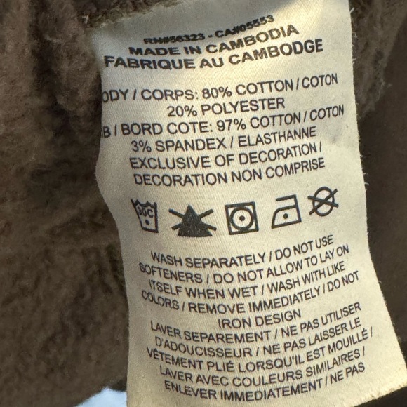 Nike girl’s trend sweatshirt logo cropped length crewneck fleece pullover Small - Picture 7 of 8